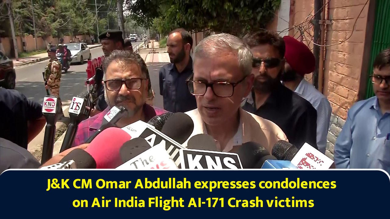 J&K CM Omar Abdullah expresses condolences on Air India Flight AI-171 Crash victims