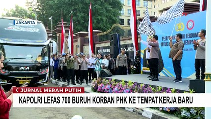 Momen Kapolri Lepas 700 Buruh Korban PHK Berangkat ke Tempat Kerja Baru