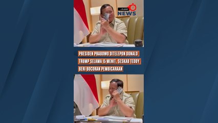 Presiden Prabowo Ditelepon Donald Trump Selama 15 Menit, Seskab Teddy Beri Bocoran Pembicaraan