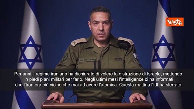 Effie Defrin (Idf): L’Iran più vicino che mai ad avere l’atomica, attacco preciso e preventivo