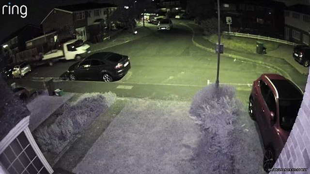 Ring doorbell footage of the truck being driven away after being stolen from Apple Close, Snodland