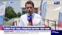 François Bayrou en déplacement à Saint-Rémy-de-Provence pour rencontrer les maires des petites villes de France, six mois après son arrivée à Matignon