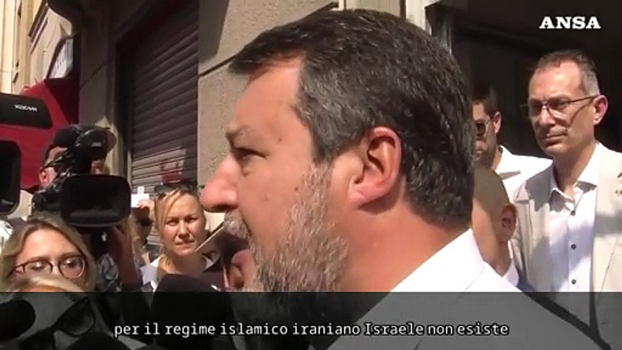 Salvini: "Israele non estenda il conflitto, no a un'escalation"