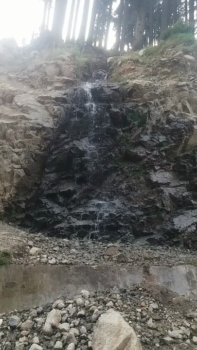 The small waterfall that comes before Kalam Swat