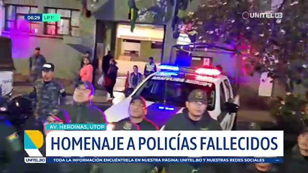 Policías de Cochabamba rindieron homenaje a los cuatro efectivos fallecidos en los bloqueos