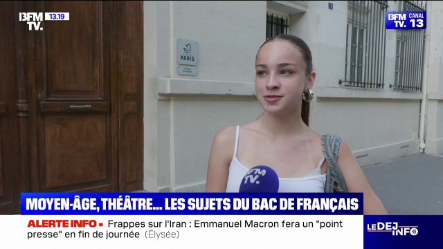 On est tombé sur ce qu'on voulait : les réactions des lycéens à la sortie de l'épreuve du bac français