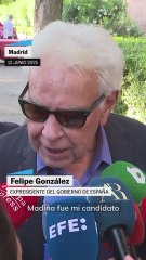 Felipe González: "Madina fue mi candidato y lo sigue siendo en mi corazón"