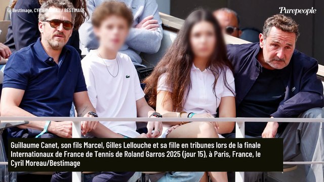 Marcel, le fils de Marion Cotillard et Guillaume Canet aux côtés de son papa, il réalise sa première apparition officielle à Roland-Garros