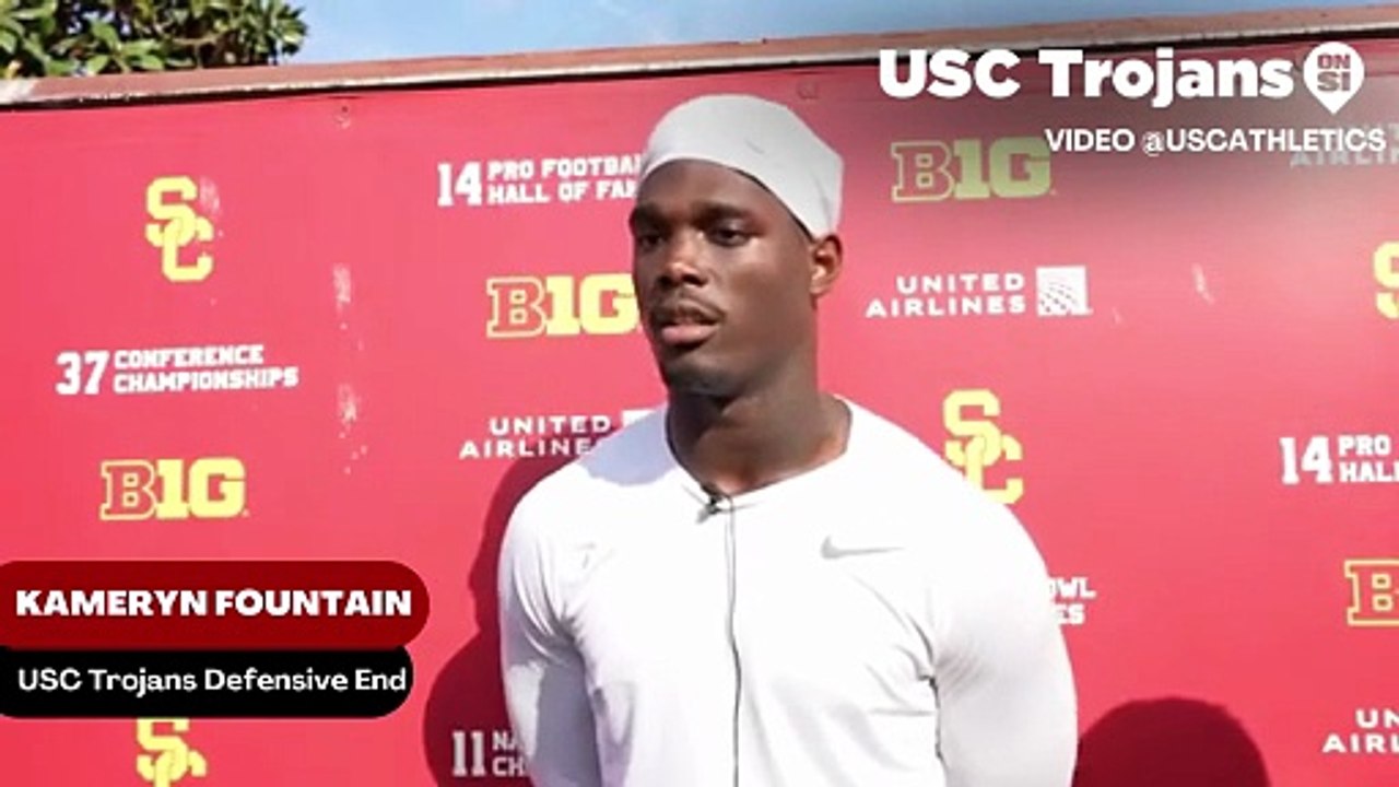 USC Trojans Defensive End Kameryn Fountain Evaluates Jahkeem Stewart