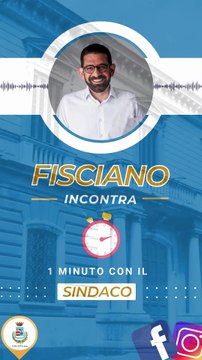 Fisciano (SA) - 1 Minuto con il Sindaco – Fisciano, Città del benessere animale (13.06.25)