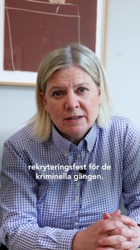 Magdalena Andersson - Under sommaren riskerar många unga att dras... (13.06.25)