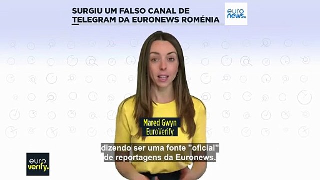 Falso canal da Euronews no Telegram divulga falsas alegações sobre os líderes romeno e moldavo