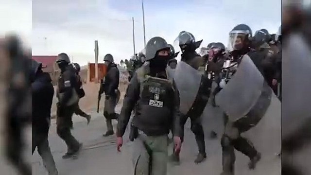 Contingentes policiales llegaron a Llallagua para reforzar la seguridad