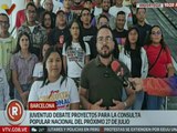 Jóvenes del edo. Anzoátegui debaten proyectos rumbo a la Consulta Popular del próximo 27 de julio