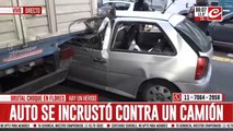 Impresionante accidente en Flores: hay una persona herida