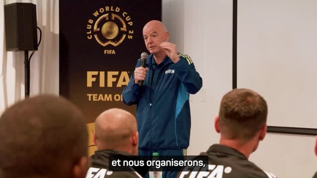 CdM des clubs - Infantino s'adresse aux arbitres avant la compétition