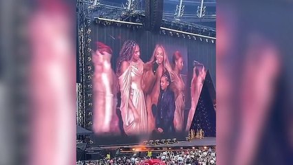 Beyonce pauses London show to share heartfelt message to rarely-seen son Sir and daughter Rumi