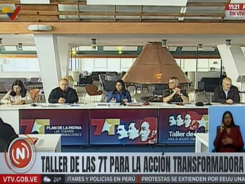 Caracas | Inicia taller de las 7T para la Acción Transformadora con todos los gobernadores del país