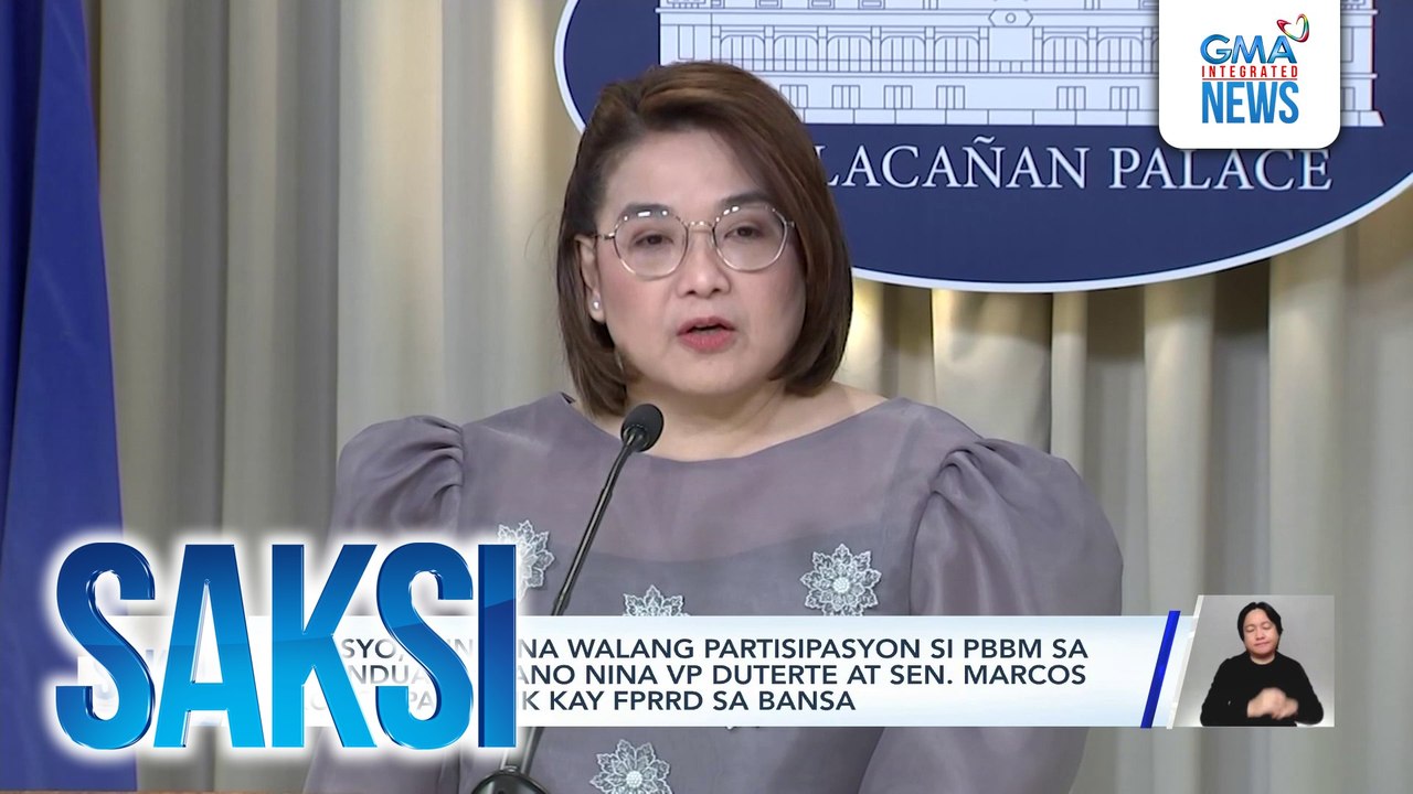 Palasyo, iginiit na walang partisipasyon si PBBM sa kasunduan umano nina VP Duterte at Sen. Marcos ukol sa pagbalik kay FPRRD sa bansa | Saksi