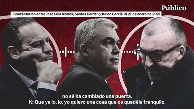 Fragmento de conversación entre José Luis Ábalos, Santos Cerdán y Koldo García, el 21 de enero de 2021