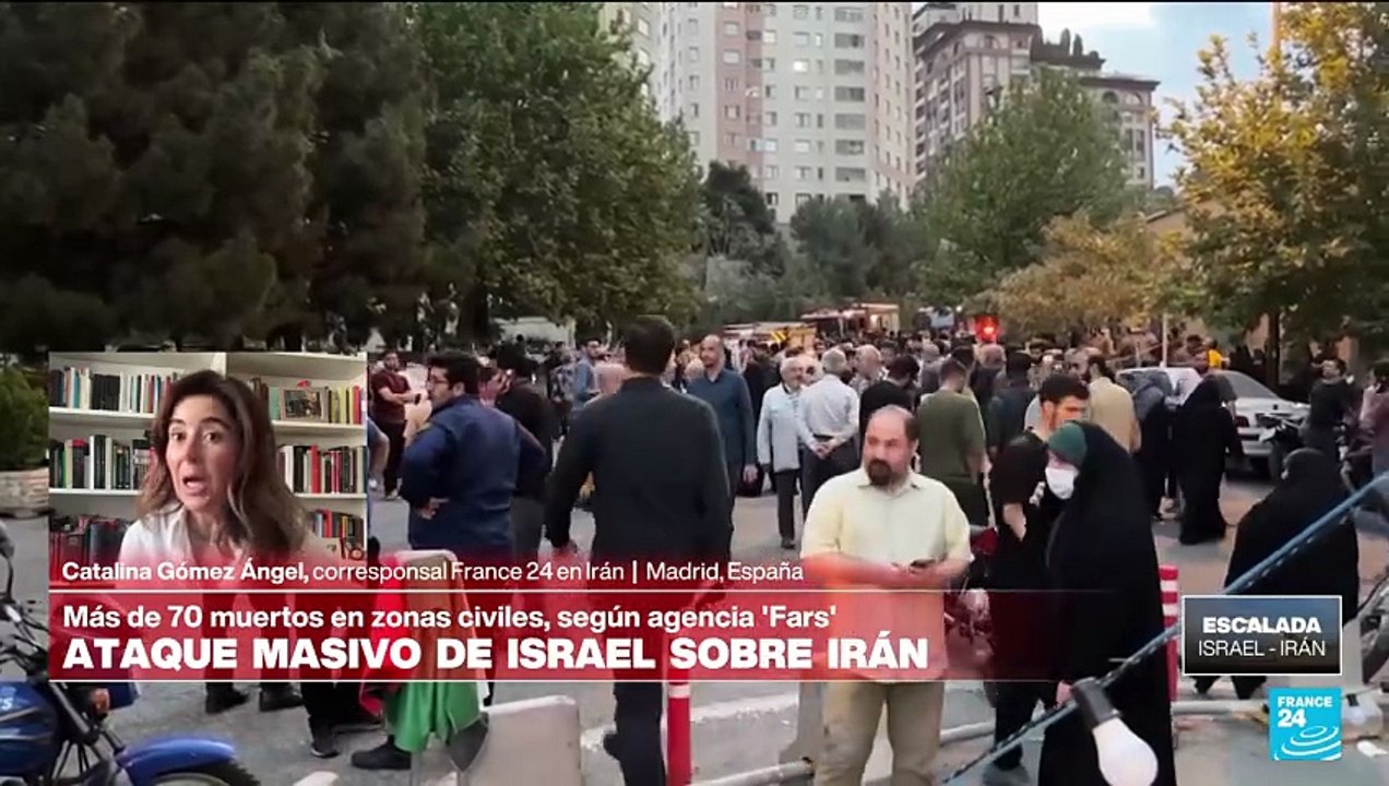 Más de 70 muertos y 300 civiles heridos en bombardeos israelíes contra Teherán