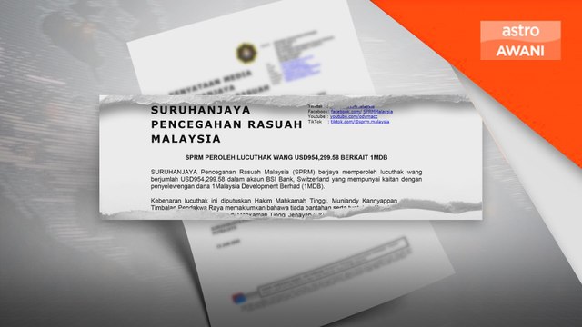 Mahkamah benarkan SPRM lucut hak wang RM4.1 juta di Switzerland