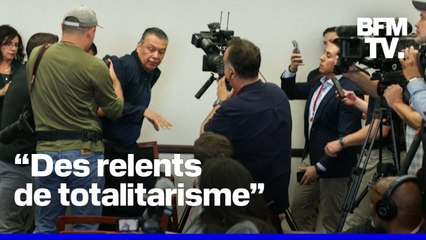 États-Unis: un sénateur démocrate violemment expulsé et menotté lors d’une conférence de presse d'une ministre de Donald Trump