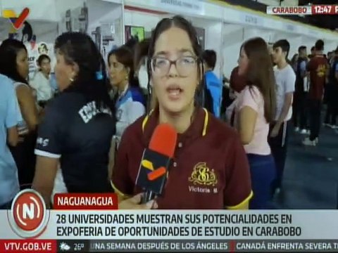 28 universidades de Carabobo exponen sus potencialidades en Expoferia Oportunidades de Estudio 2025