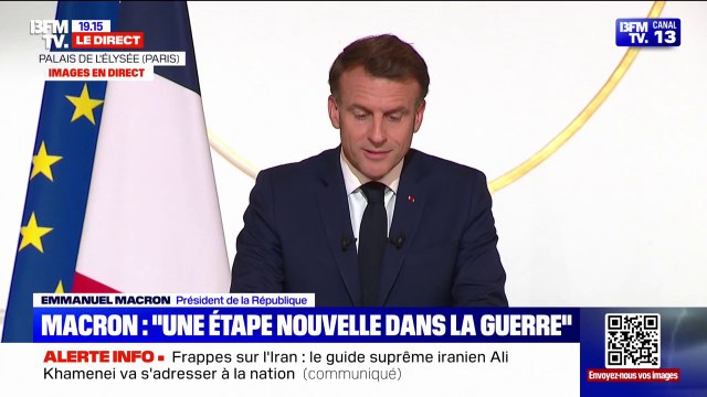 Attaques israéliennes contre l'Iran: La France n'a pas participé à la conduite de ces frappes , affirme Emmanuel Macron
