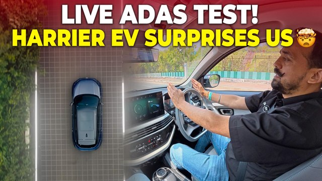 Tata Harrier EV ADAS Test Drive | Auto Braking, Lane Assist & More!