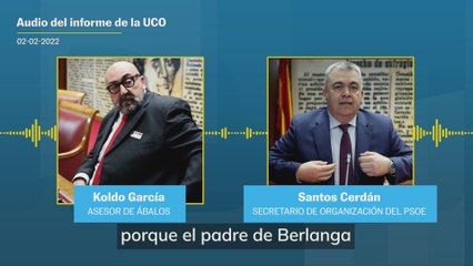 Koldo García a Santos Cerdán: "Yo no me voy a meter en la política, porque no me gusta, tú lo sabes""