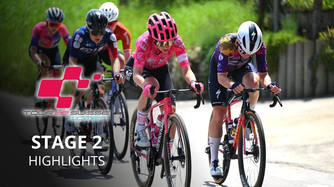 Cycling - Tour de Suisse Women 2025 - Stage 2 highlights - Fierce breakaway battle between strong riders