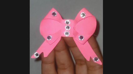 Easy Paper Bow|Origami Bow|How to make paper bow