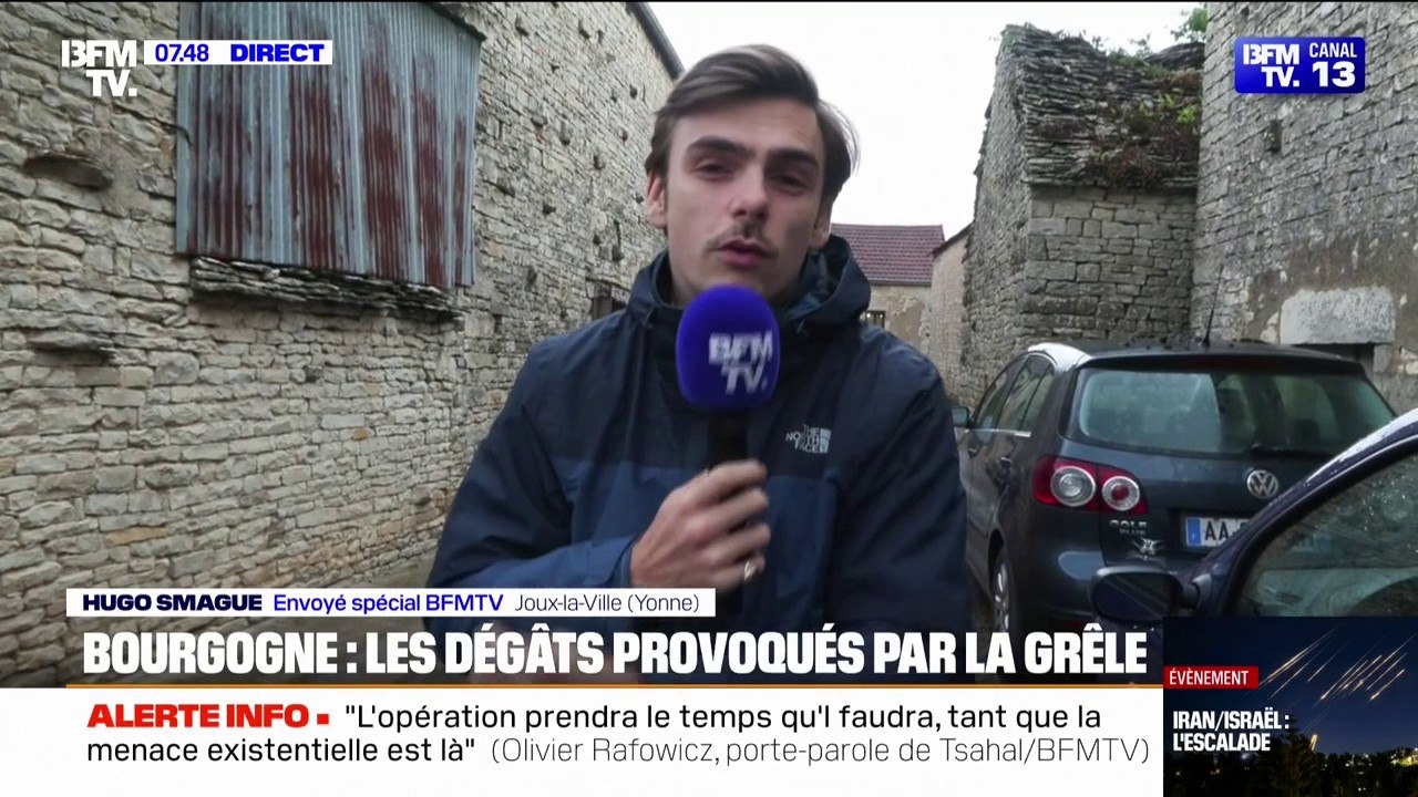 Orages de grêle: l'heure est à la constatation des dégâts en Bourgogne