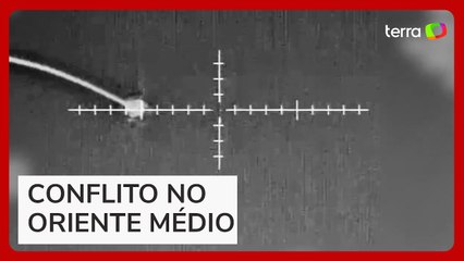 Israel mostra interceptação de drone do Irã lançado em resposta a bombardeios