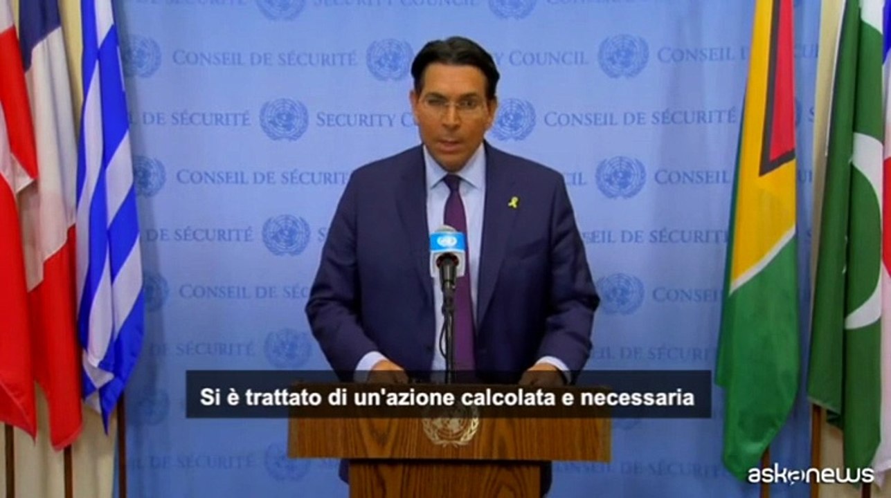L'ambasciatore israeliano all'Onu: azione contro l'Iran "necessaria"