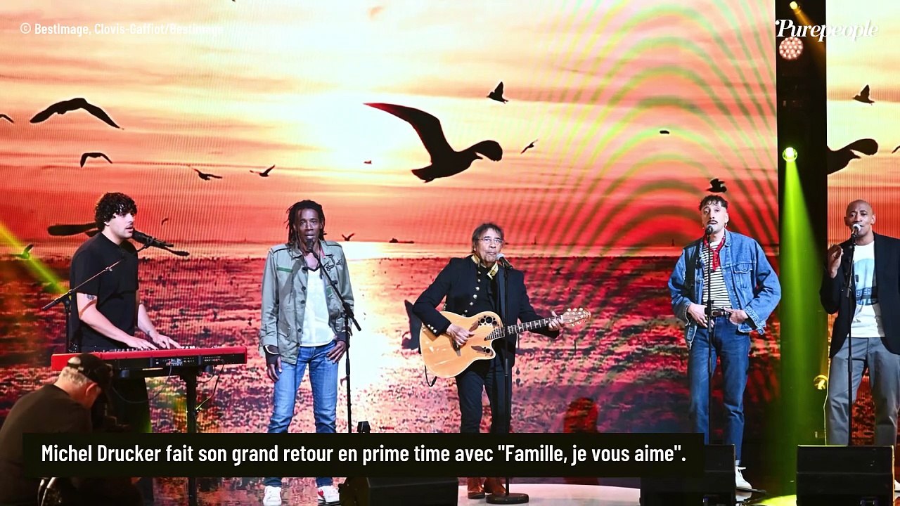 Laurent Voulzy entouré de ses 4 fils et c'est rare ! Un privilège réservé à Michel Drucker pour son grand retour en prime time