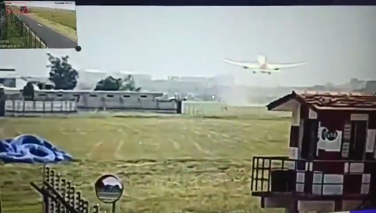 Air india plan crash in Ahmesabad CCTV recording