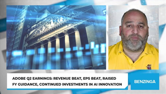 Adobe Q2 Earnings: Revenue Beat, EPS Beat, Raised FY Guidance, Continued Investments In AI Innovation