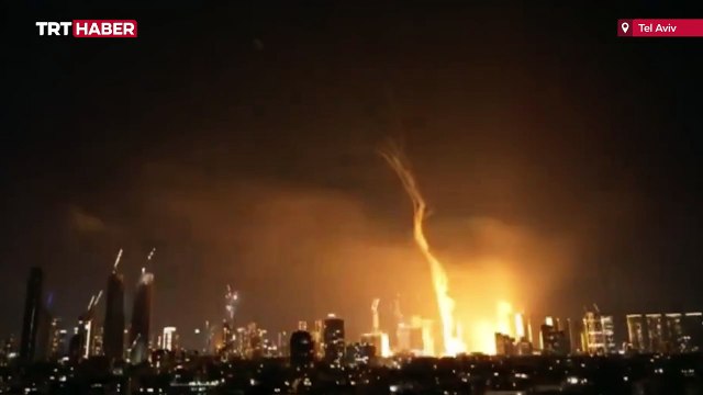Tel Aviv'den dumanlar yükseliyor