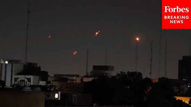 Footage Shows Iranian Missile Defense System Engaging Against Israeli Airstrikes Over Tehran