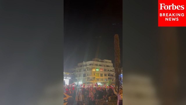 People In Tehran Celebrate As Iranian Strikes Hit Israel