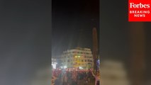 People In Tehran Celebrate As Iranian Strikes Hit Israel