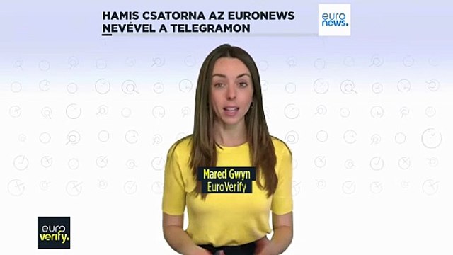 Hamis csatorna az Euronews nevével a Telegramon
