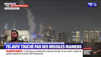 "C'est devenu un quotidien": Emmanuel Richter, habitant de Tel-Aviv, témoigne sur BFMTV