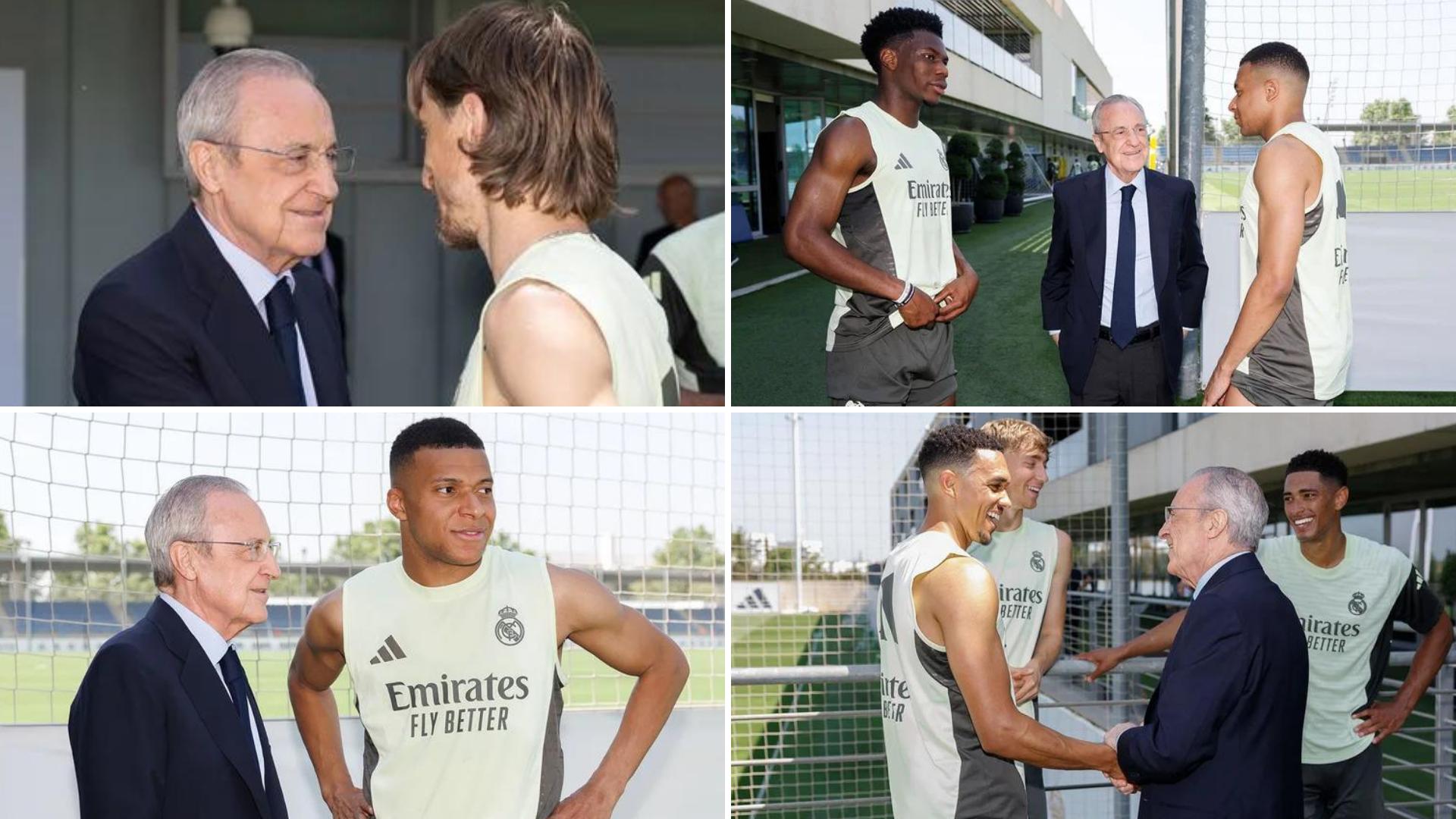Fiorentino Pérez visita al Real Madrid previo al Mundial de Clubes