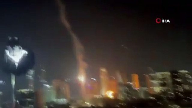 İran, İsrail'e karşı operasyon başlattı: Tel Aviv'e füze yağdı!