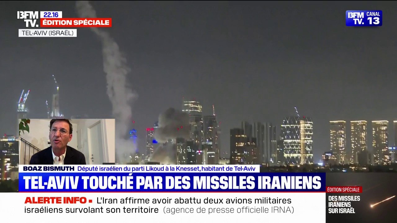 Conflit Israël-Iran: "La riposte de la riposte ne sera pas moins terrible", assure Boaz Bismuth, député israélien du parti Likoud à la Knesset