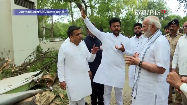 PM India Turun Langsung Sambangi Korban Selamat hingga Tinjau Lokasi Kecelakaan Pesawat
