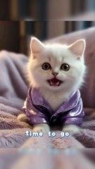 “When Your Cat Says Good Night Before You Do 😹🌙💤”